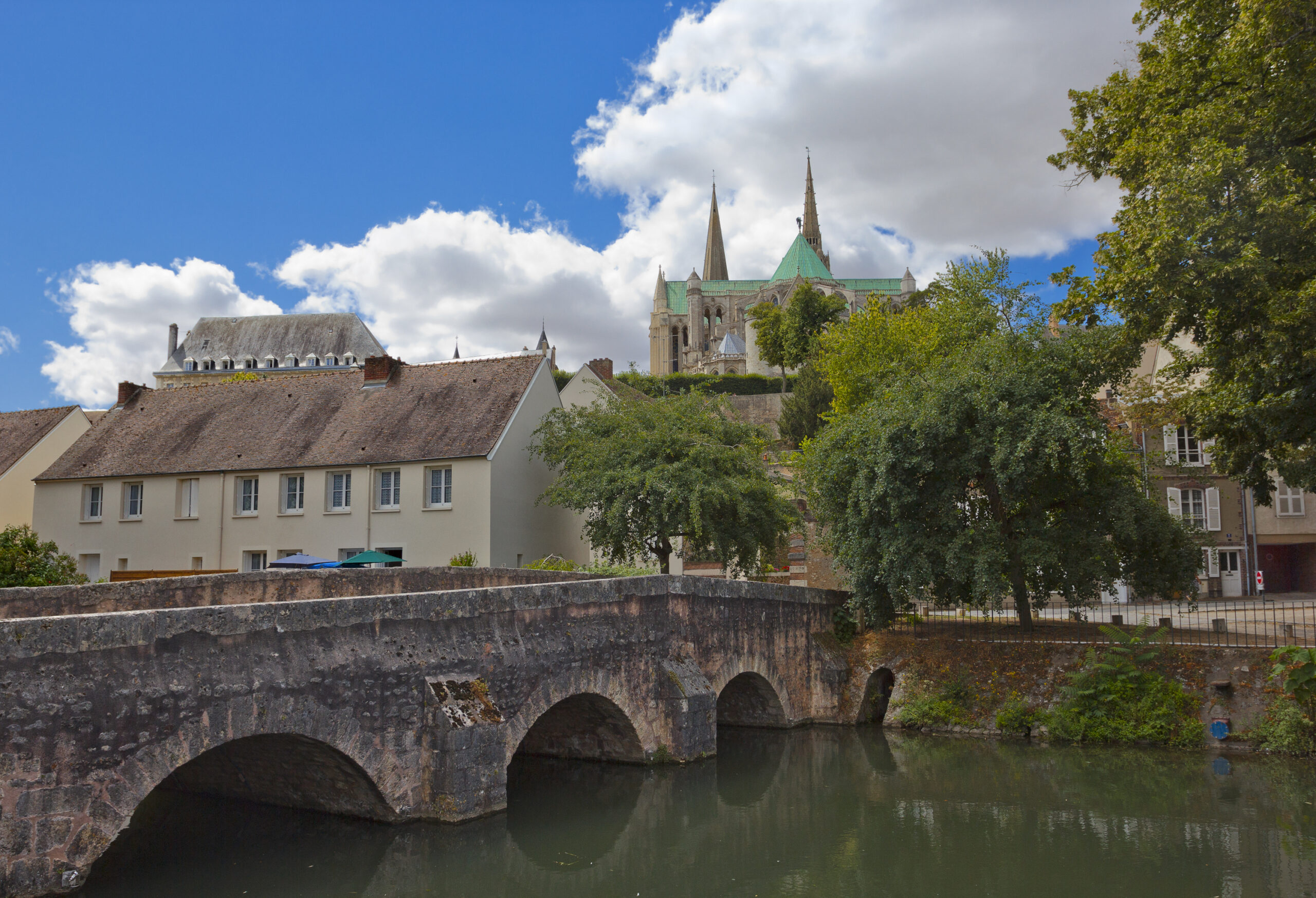 Historic quarter of Chartres, France
